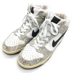 未使用級 NIKE WMNS DUNK SKY HI WHITE 本革 23.5 - メルカリ