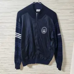 【M】adidas アディダスゴルフ フルジップジャケット 切り替え セーター