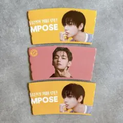 ★韓国★BTS テテ V テヒョン コンポーズコーヒー ベア スリーブ3枚
