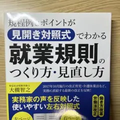 【美品】就業規則のつくり方・見直し方 大槻智之著　日本実業出版社