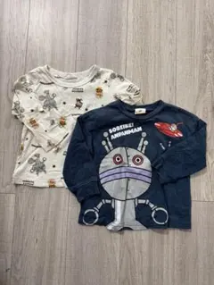 それいけアンパンマン　だだんだん　ばいきんまん　ロンT トップス　長袖