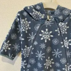 mont-bell 雪の結晶柄ロンパース・カバーオール FREE