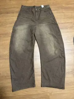 バギーデニム ワイド ブラウンacne studios jadedlondon似