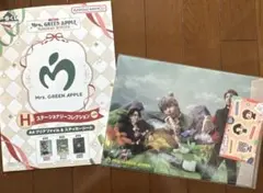 Mrs. GREEN APPLE A4クリアファイルとステッカー