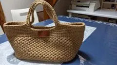 麻ひもバッグ ハンドメイド かごバッグ