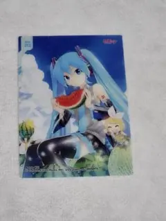 初音ミク　キラキラクリアカード　No.02