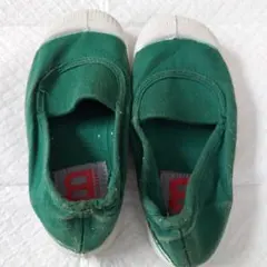 緑色 キャンバス スリッポン