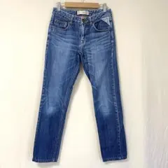 【7-IDconcept】スキニーデニムパンツ 36インチ ブルー