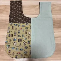 サブバッグ・カフェ柄⭐︎ハンドメイド