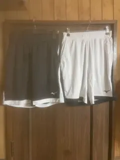 ミズノ　バドミントンハーフパンツ２点セット美品