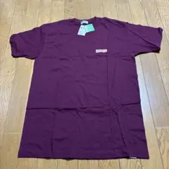 メンズ　Kaepa 抗菌防臭Tシャツ 赤紫色【L】