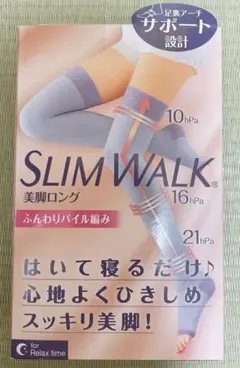SLIM WALK 美脚ロング 着圧ソックス M-L