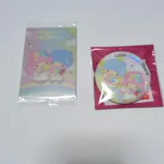 サンリオいちご新聞 リトルツインスターズ 缶バッジ ウエハースカード まとめ売り