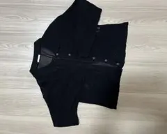 GU ブラック クロップドカーディガン Lサイズ