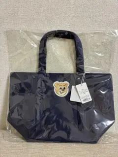 ラブラリーバイフェイラー オールドテディ　ワッペントートバッグ ネイビー　L 小