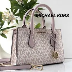 【未使用級】MICHAEL KORS MKシグネチャー サッチェル スモール