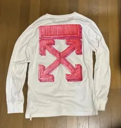 【激レア】オフホワイト Off-White クロスアロー長袖 XL ロンT