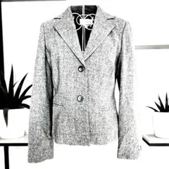 SCAPA テーラードジャケット グレー　38サイズ　イタリア製生地ウール混