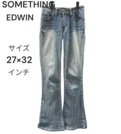 サムシング エドウイン ジーンズ 27×32 レディース