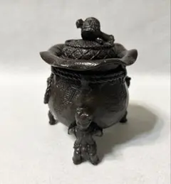 K537☆蝋型師 元威作 高岡銅器 三足麟竜香炉 金工家 二上常太郎 証書共箱付 Yahoo!オークション -「香炉 元威」の落札相場・落札価格