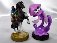 リンク 騎乗 ＋イカ パープル amiibo 2点セット