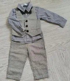 セレモニースーツ ボウタイ付き グレー系