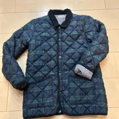 キッズ チェック柄 キルティングジャケット　140