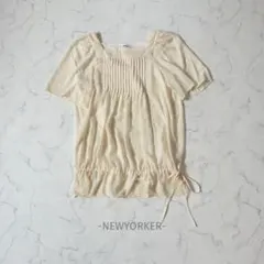 NEWYORKER/ブラウス/13/アイボリー/シフォン/綺麗め/大人可愛いのサムネイル