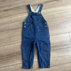 美品　Petit Bateau デニムオーバーオール 18m