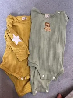 プティマイン ロンパース　80 2点セット