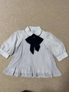 アナスイミニ　プリーツリボンブラウス