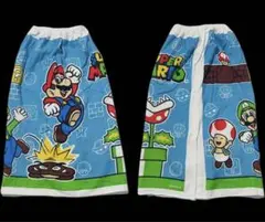 マリオ 80cm　ラップタオル　プールタオル　スナップタオル　巻きタオルのサムネイル