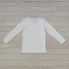 ユニクロ　ヒートテック　UNIQLO　長袖 インナー　150　ホワイト