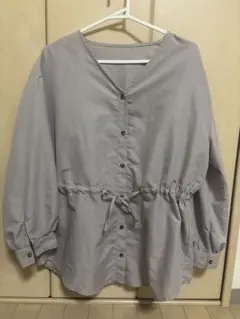 GRL ピンクグレー 長袖シャツ F