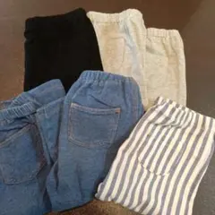 【ヤマ。様専用】ユニクロ　レギンス　7分丈　100cm　6枚セット