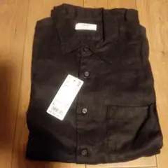 UNIQLO プレミアムリネンシャツ L ブラック