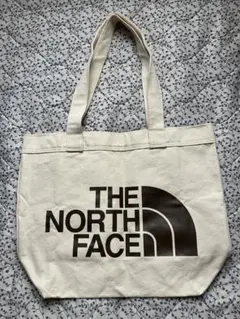 ノースフェイス　トートバッグ　綿白