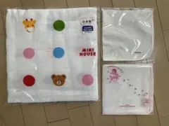 MIKI HOUSE バスタオル 90×90cm 動物柄　日本製