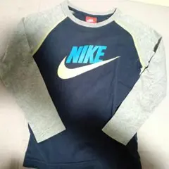 NIKE 長袖カットソー ネイビー/グレー