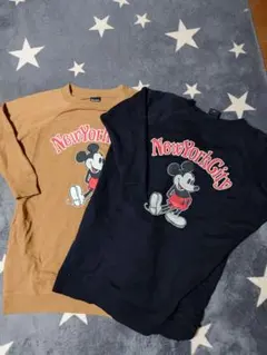 MOUSSY ミッキーマウス トレーナー 2色セット