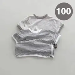 子供服  100 シンプルおしゃれ　半袖　ボーダー　男の子　女の子　Tシャツ