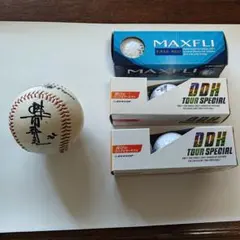 掛布雅之さんのサインボール（レプリカ）と新品ゴルフボール9個