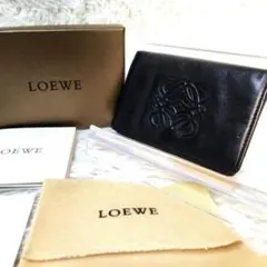 gmさま専用 LOEWE ベージュ レザー 名刺入れ - メルカリ