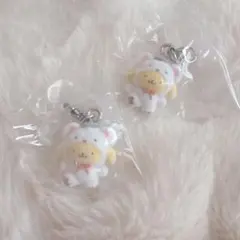 サンリオ ふわふわスノー めじるしアクセサリー　ポムポムプリン　プリン