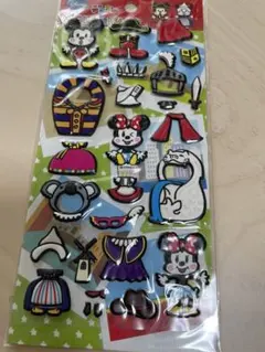 ぷっくりシール　ミッキー　ミニー　ディズニー 平成レトロ