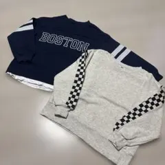 KIDS.スウェット.トレーナー.２枚セット.120.長袖.