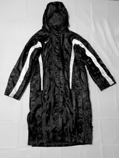 NIKE フード付きベンチコート　 ネイビー　Mサイズ