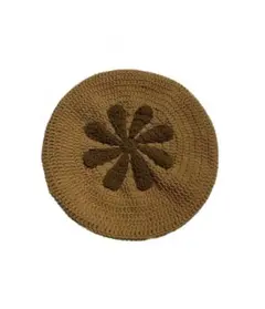 お花モチーフのベレー帽【デイジーモチーフ】