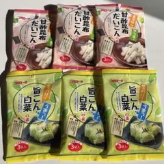 コーセーフーズ 漬物の素 6袋セット 白菜 甘酢昆布