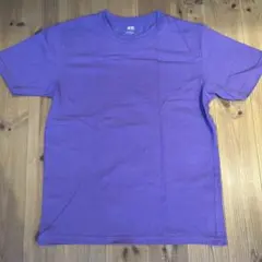 ユニクロU クルーネックT パープル　メンズL